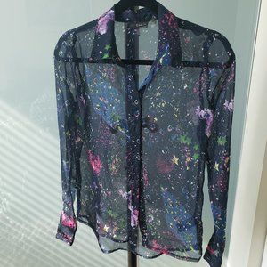 Dex Sheer Galaxy Blouse